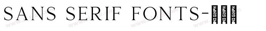 Sans serif fonts字体转换